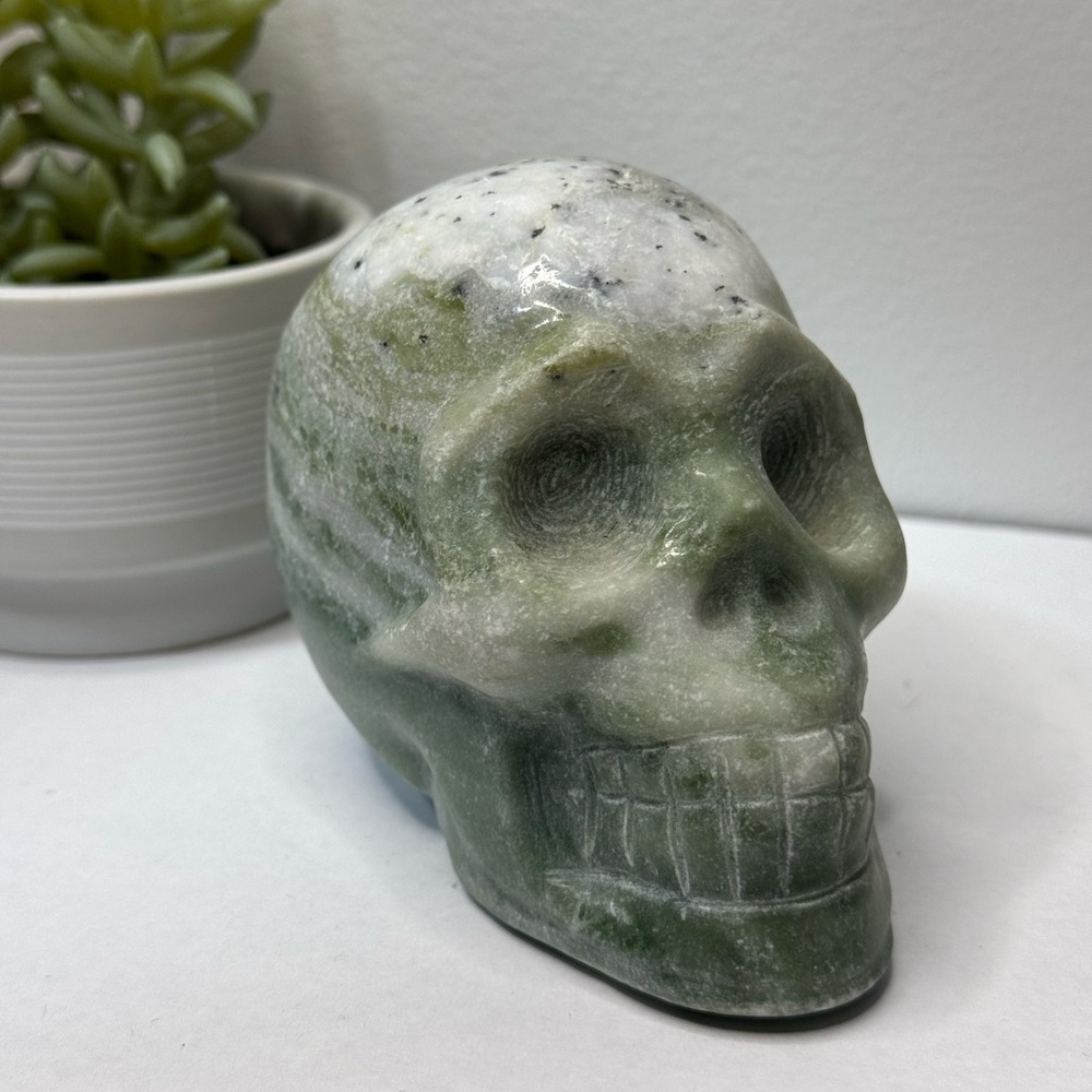 Green Jade Skull